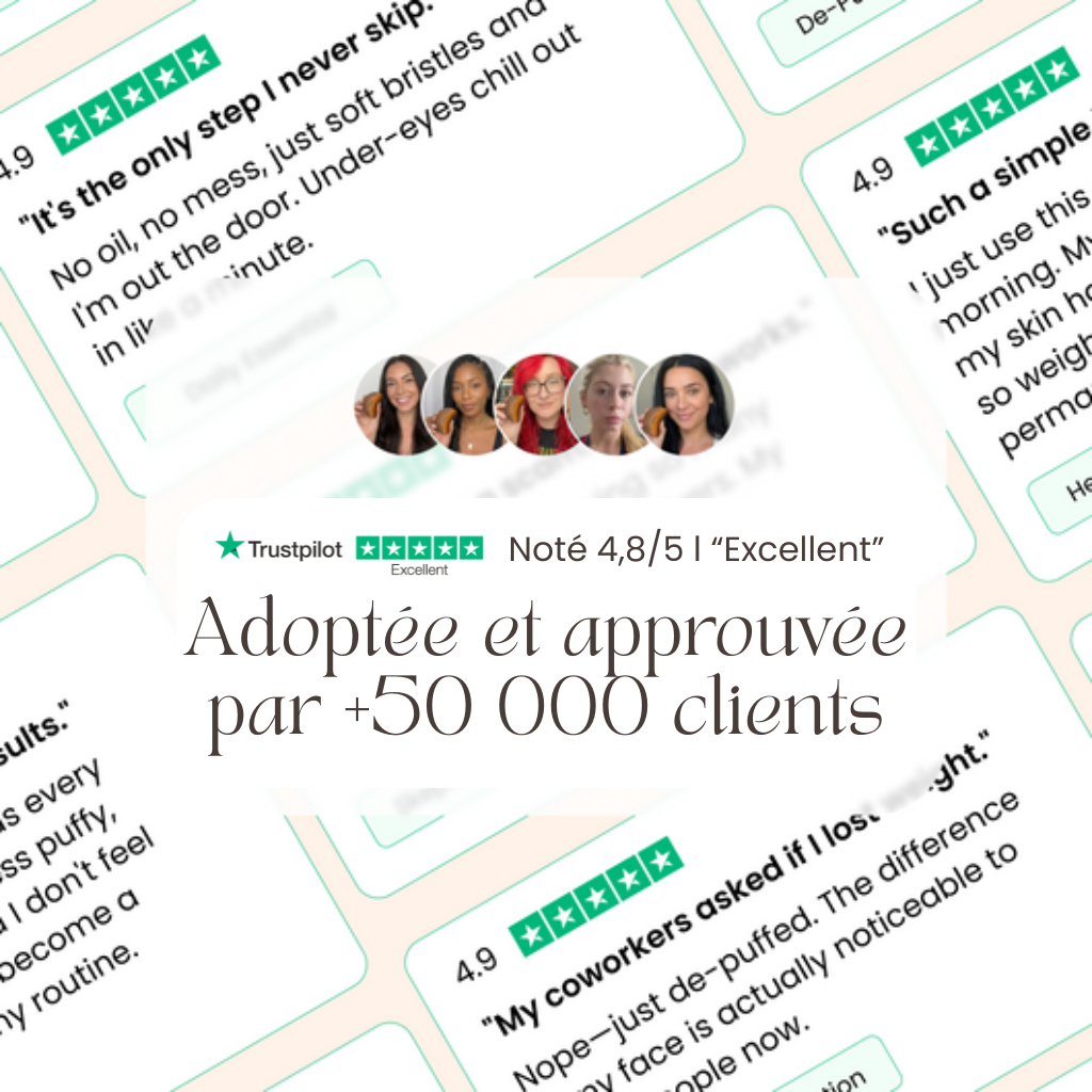 LYMPHIA™ – Brosse de Drainage Lymphatique pour Visage