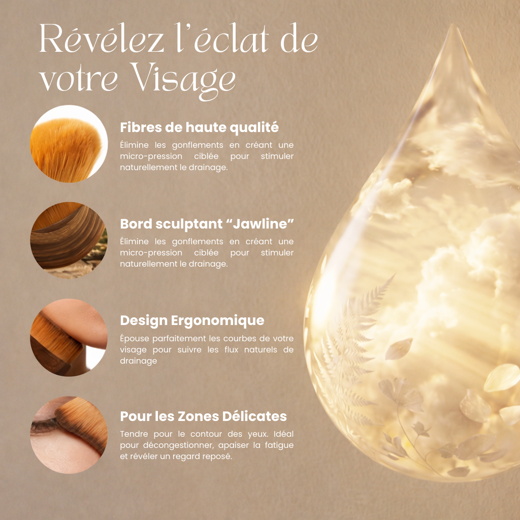 LYMPHIA® Brosse de Drainage Lymphatique.